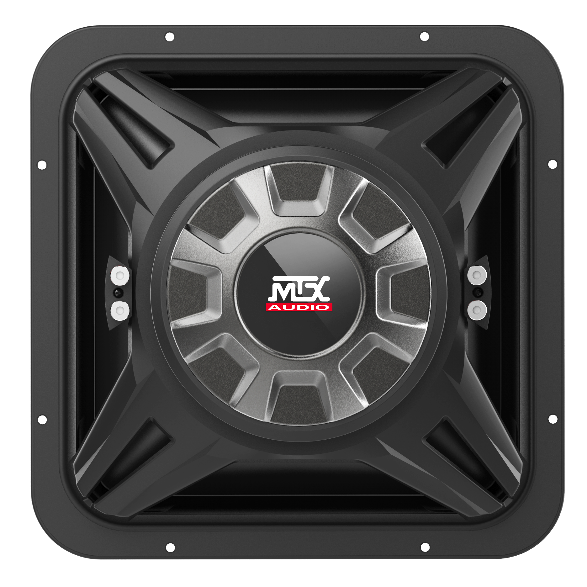 MTX S6512-44 12" 500-Watt RMS Dual 4 Square Car Audio Subwoofer (Sold Individually) MTX