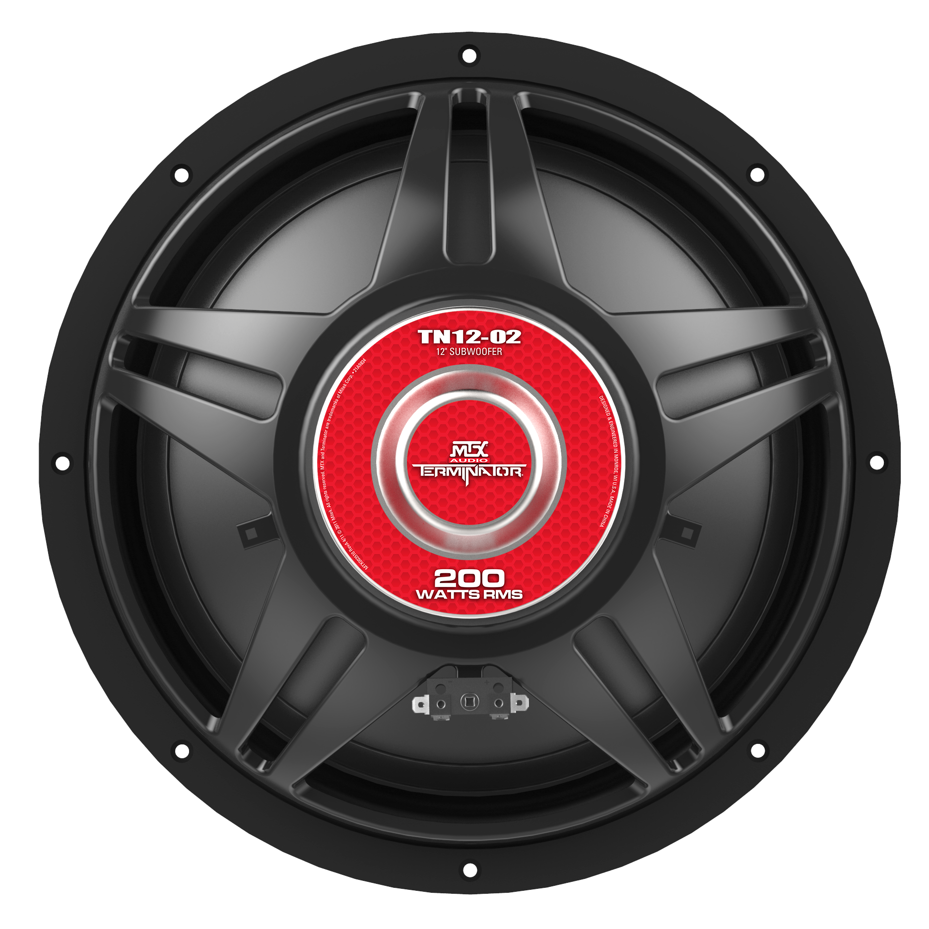 MTX TN12-02 12" 200-Watt RMS 2 Subwoofer (Sold Individually) MTX