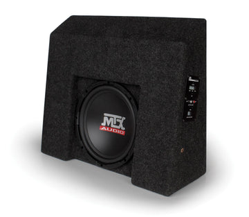 MTX C1500C-07A Chevrolet Silverado / GMC Sierra Crew Cab Amplified 10 inch 250W RMS Vehicle Specific Custom Subwoofer Enclosure (Sold Individually) MTX