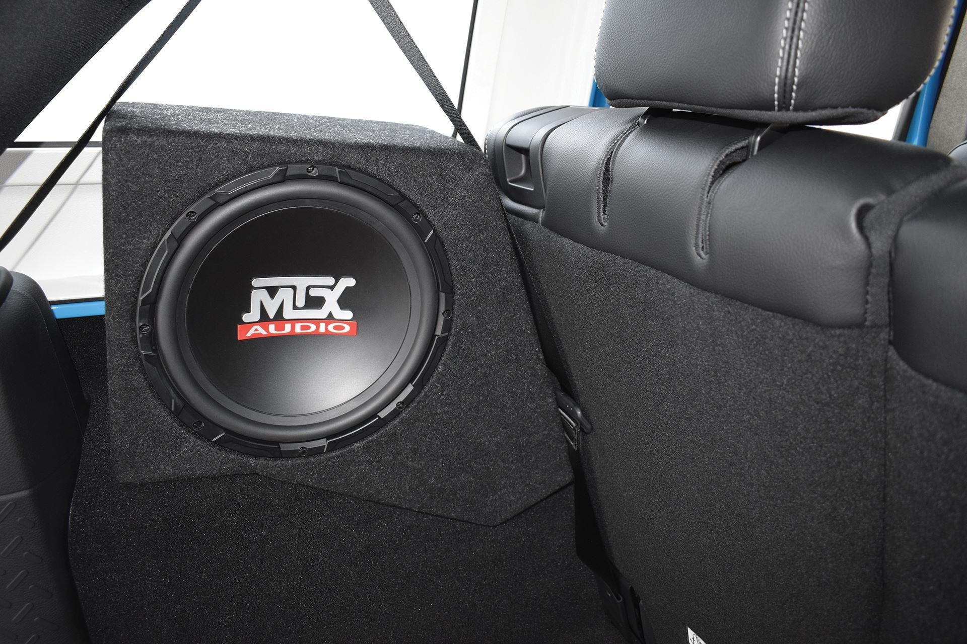 MTX J-WRANGLER-07L Jeep Wrangler JK 4-Door Loaded 10 inch 250W RMS Vehicle Specific Custom Subwoofer Enclosure MTX