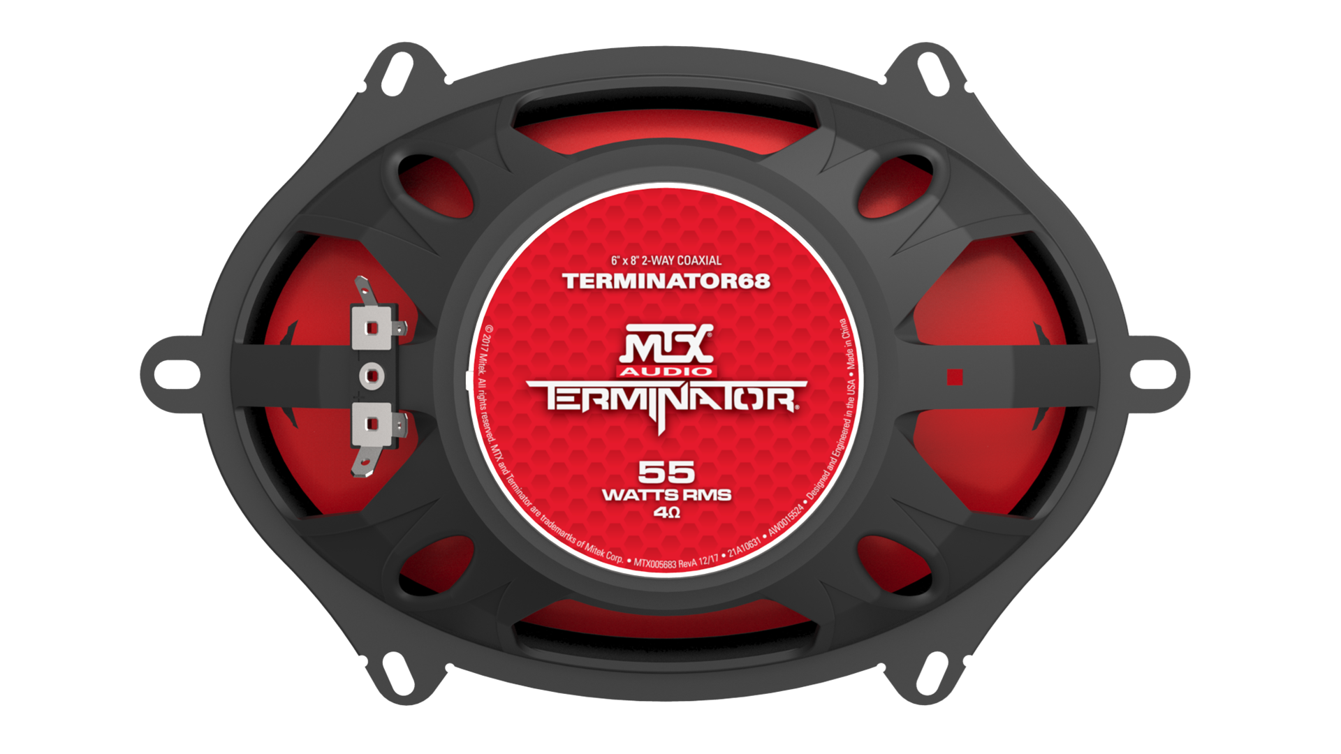 MTX TERMINATOR68 5" x 7" 2-Way 55-Watt RMS 4 Coaxial Speaker Pair (Sold In Pairs) MTX