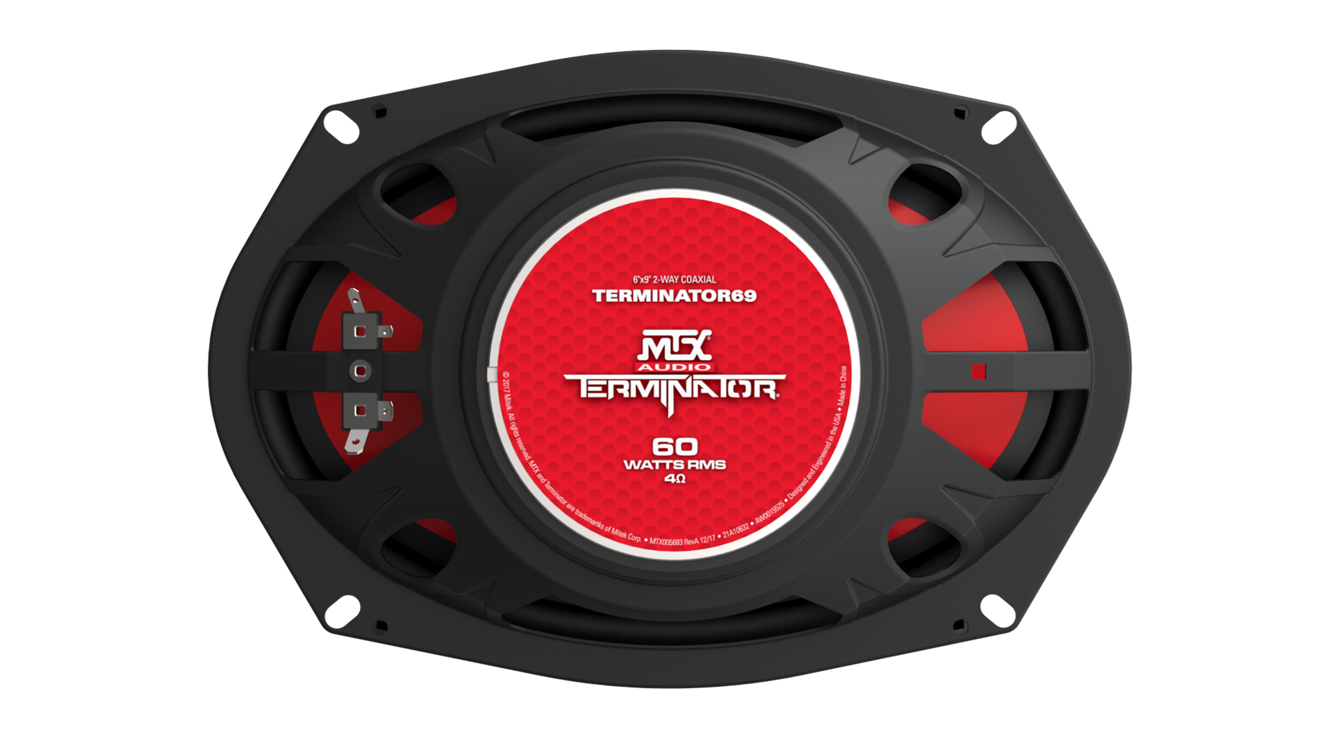 MTX TERMINATOR69 6" x 9" 2-Way 60-Watt RMS 4 Coaxial Speaker Pair (Sold In Pairs) MTX