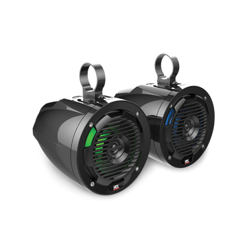 MTX MUD65PL 6.5" 50W RMS 4 Cage Mount Coaxial Speaker Pair with RGB LED (Sold In Pairs) MTX