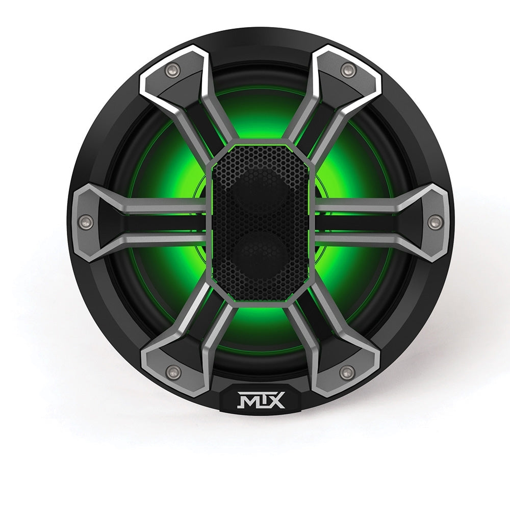 MTX PS65C 6.5 85-Watt RMS 4 Coaxial Speaker Pair IP-67 Rated with RGB Lighting and Customizable Grille (Sold In Pairs) MTX