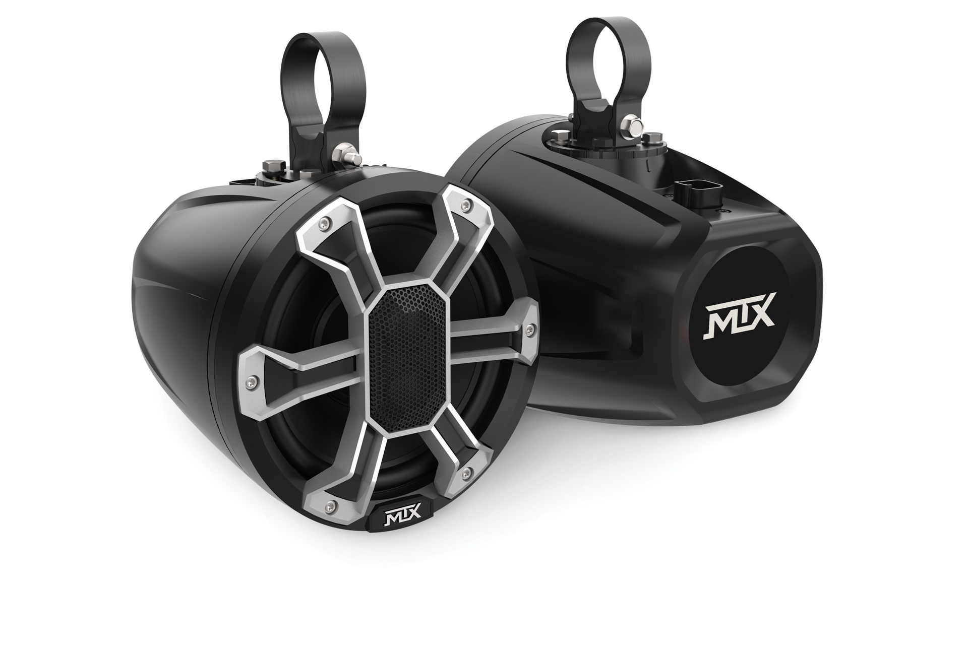 MTX PS65C-BP 6.5 4 85-Watt RMS IP67 Rated Customizable Speaker Pod Pair with RGB Lighting (Sold In Pairs) MTX