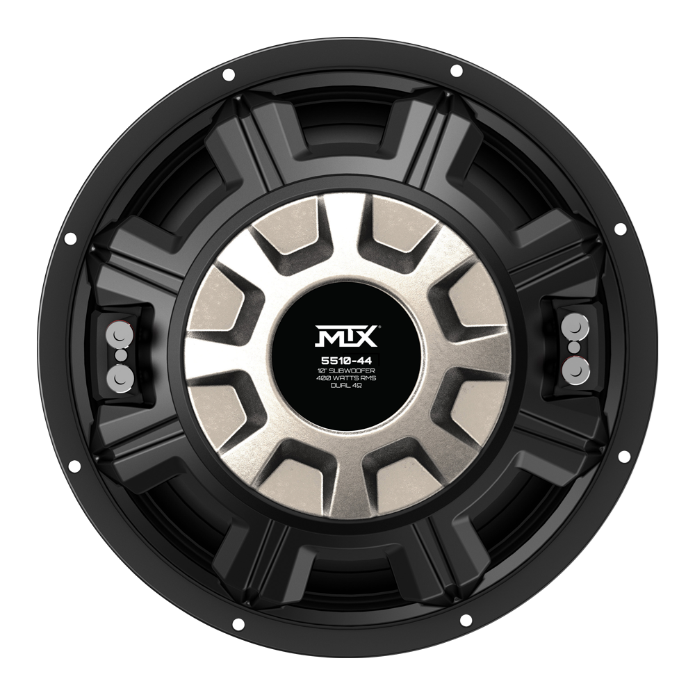 MTX 5510-44 10" 400-Watt RMS Dual 4 Car Audio Subwoofer (Sold Individually) MTX