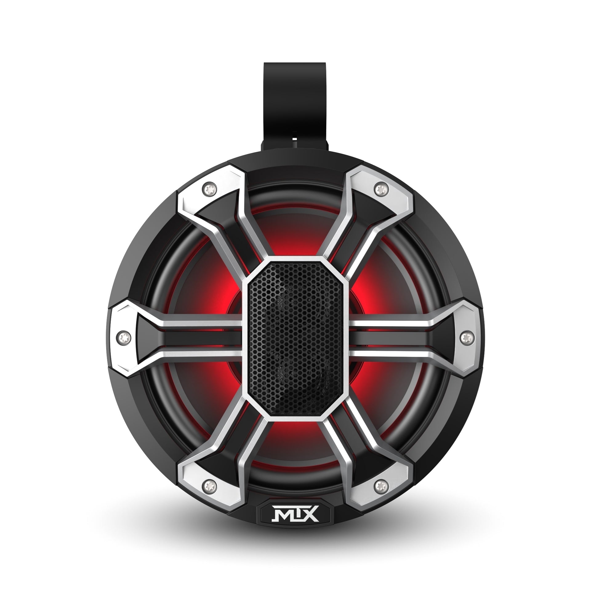 MTX PS8C-BP 8 4 150-Watt RMS IP67 Rated Customizable Speaker Pod Pair with RGB Lighting (Sold In Pairs) MTX