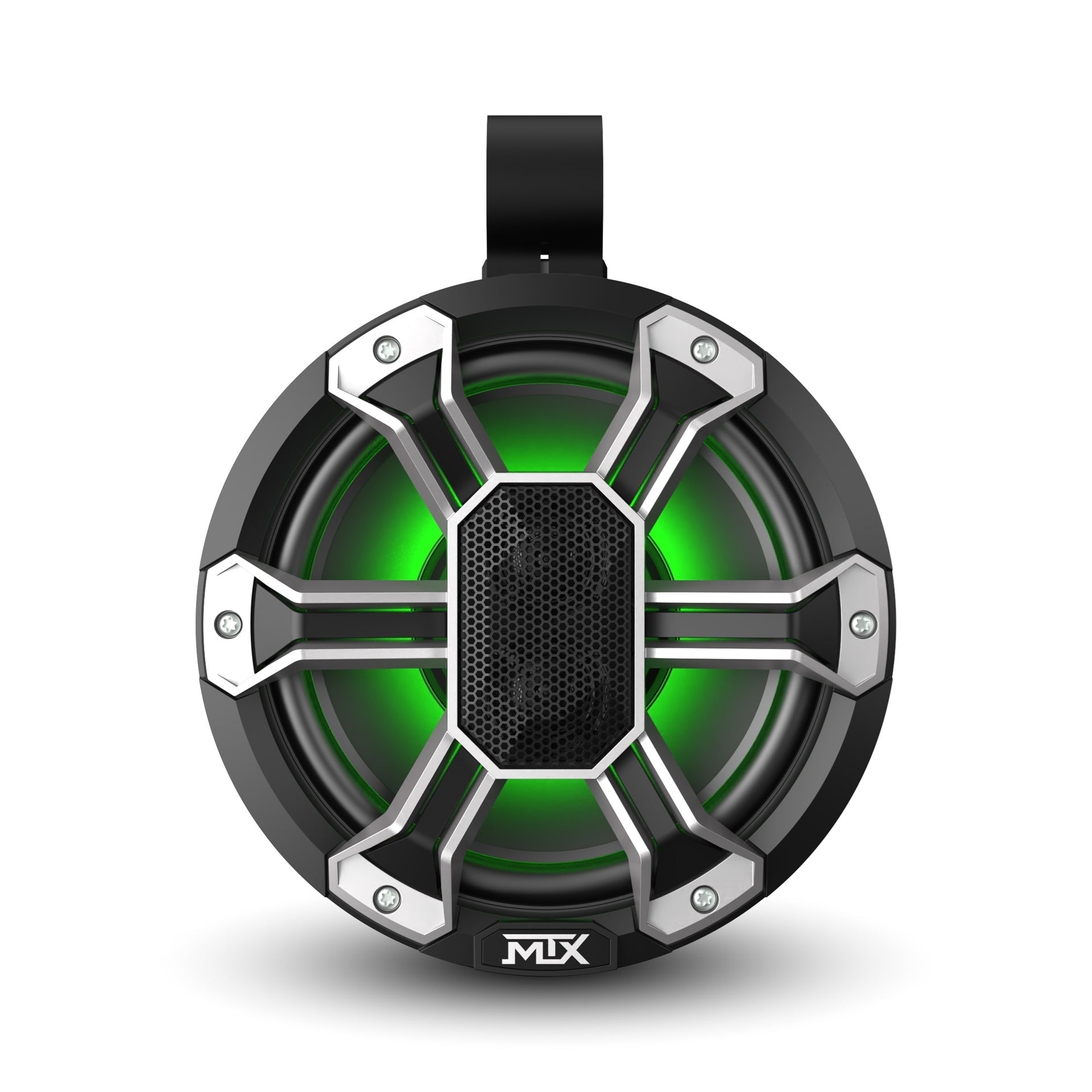 MTX PS8C-BP 8 4 150-Watt RMS IP67 Rated Customizable Speaker Pod Pair with RGB Lighting (Sold In Pairs) MTX