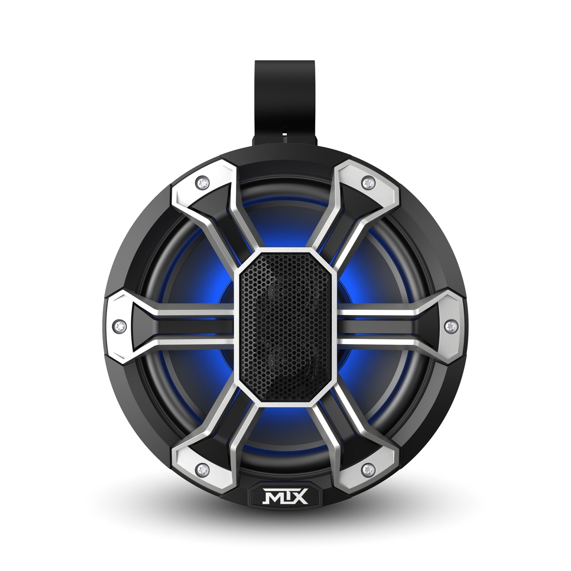 MTX PS8C-BP 8 4 150-Watt RMS IP67 Rated Customizable Speaker Pod Pair with RGB Lighting (Sold In Pairs) MTX