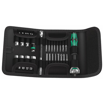 Wera 05051045001 Kraftform Kompakt Zyklop 1/4 in. Drive Ratchet Set (26-Piece) Wera