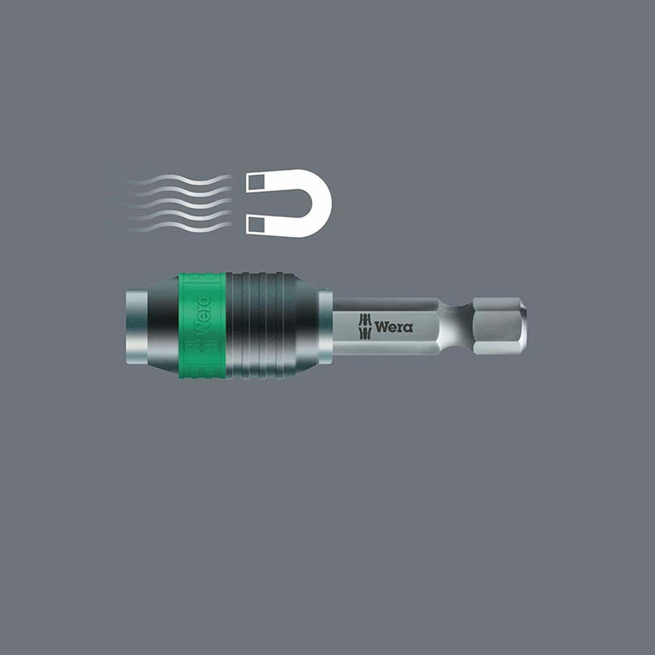 Wera 05052502001 889/4/1 K Rapidaptor Bit Holder for 1/4" Hex Drives, 2" Long Wera