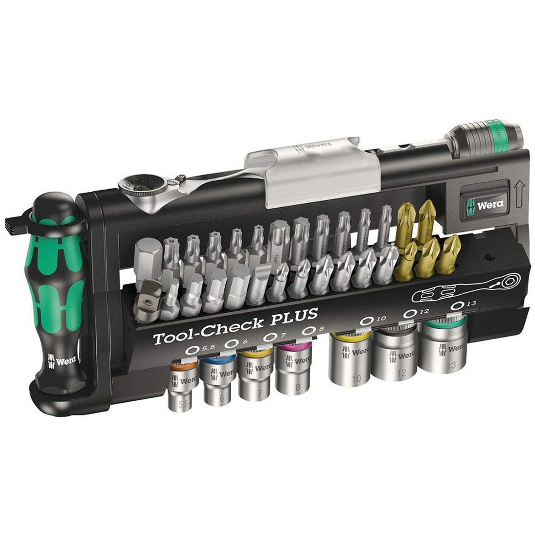 Wera Tool Check PLUS 39 Piece Bits Assortment With Ratchet Set  Metric  05056490001 Wera