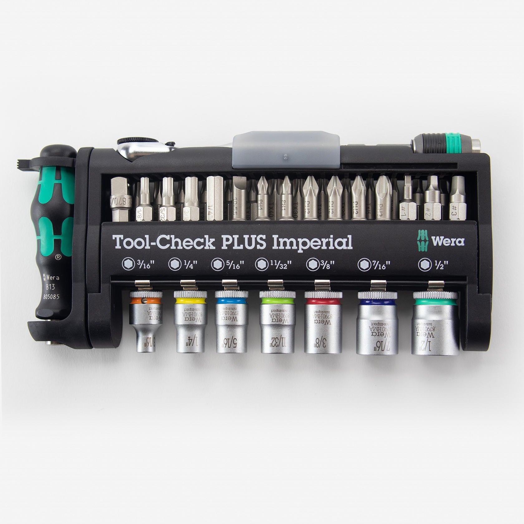 Wera 05056491001 Tool-Check Plus Ratchet Set W/ Socket Imperial (39 Piece) Wera