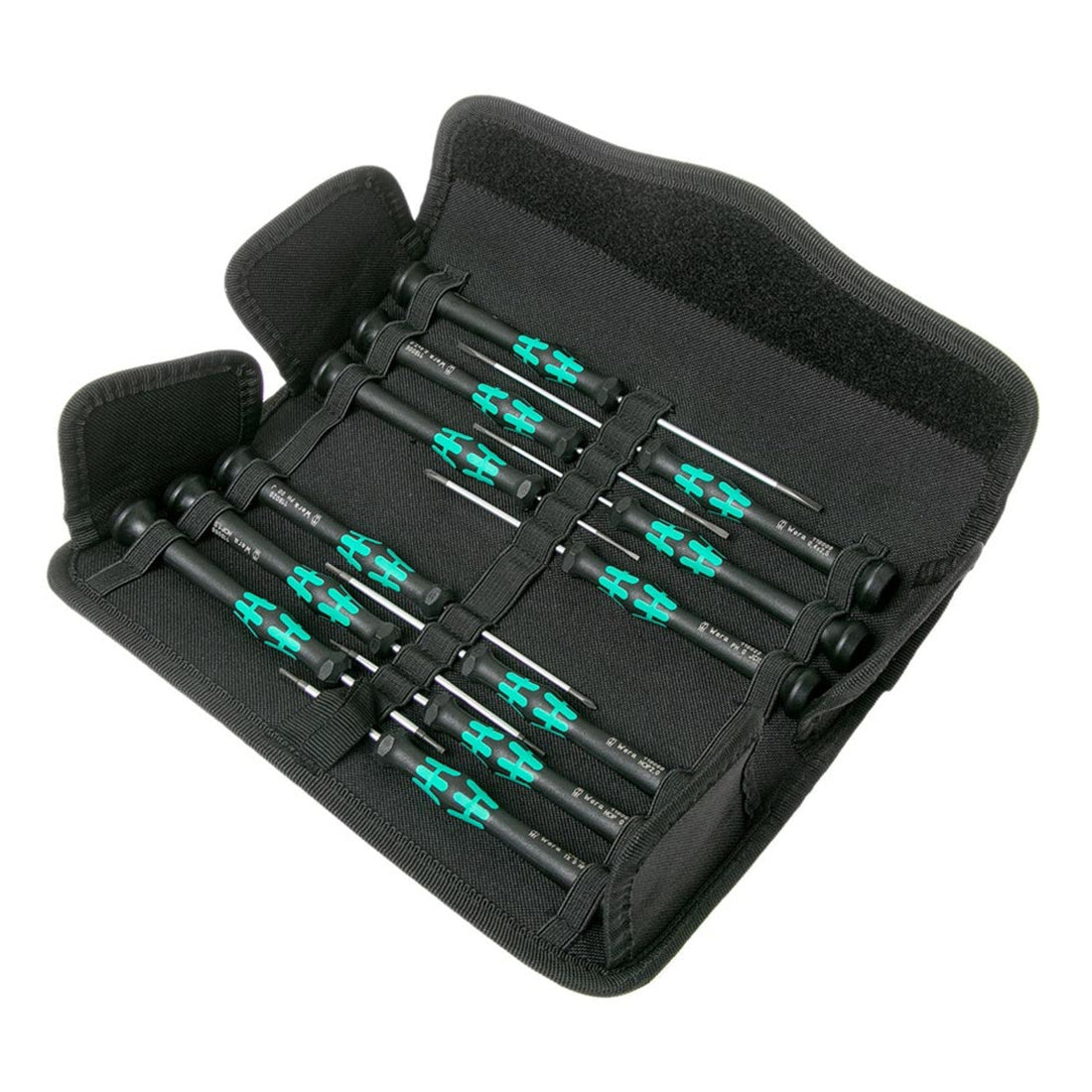 Wera 05073675001 Kraftform Micro Electronic Applications Screwdriver Set, 12 Pcs Wera