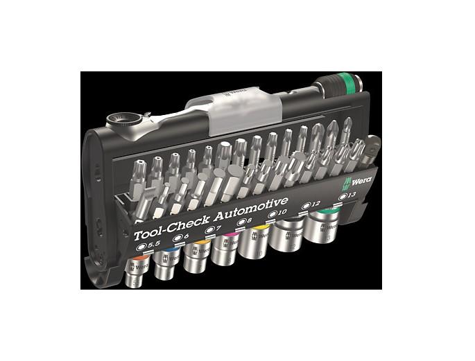 WERA 05200995001 TOOL CHECK 1 - Metric 1/4" Socket/Bit Driver Set (38-Piece Set) Wera
