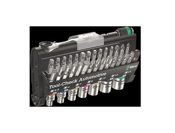 WERA 05200995001 TOOL CHECK 1 - Metric 1/4" Socket/Bit Driver Set (38-Piece Set) Wera