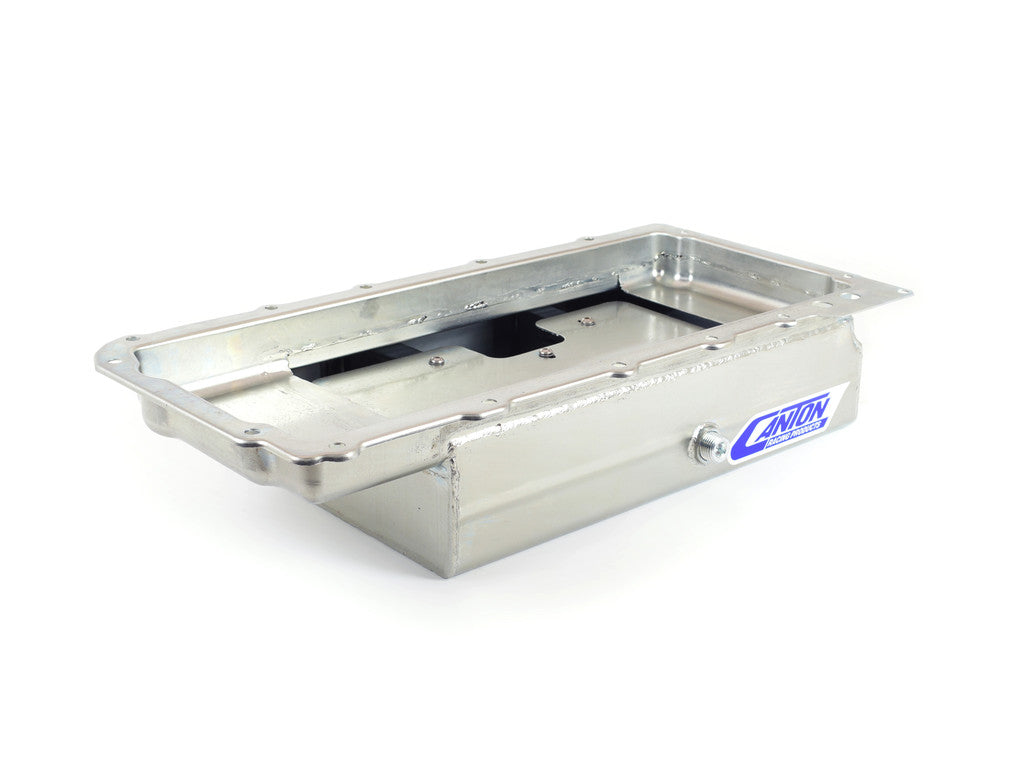 Canton Racing Products 11-280 GM LS1 Open Chassis Steel Circle Track Rear Sump Pan Canton