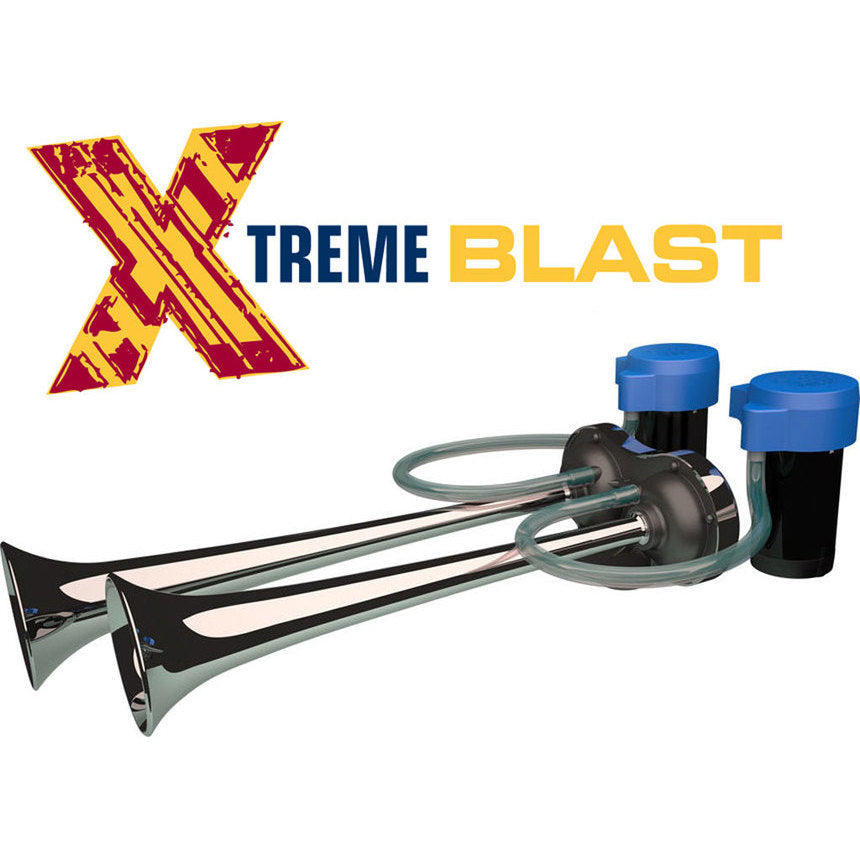 Marco 11236012 Xtreme Electric Blast Air Horn with Double Compressor (Chrome) Marco