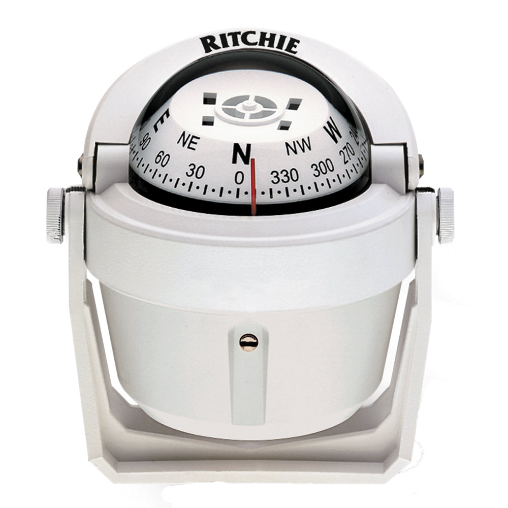 Ritchie B-51W Explorer Compass - Bracket Mount - White (B-51W) Ritchie