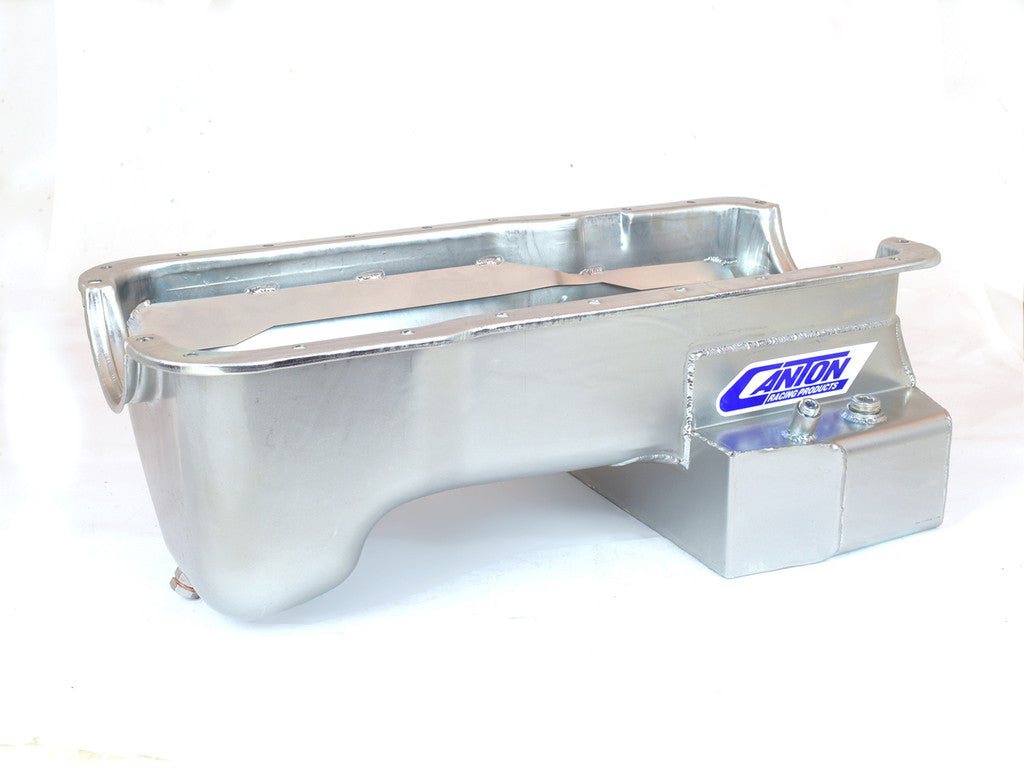 Canton Racing Products 15-694 For Ford 351W Fox Body Mustang Rear T Sump Road Race Pan Afco Racing Products