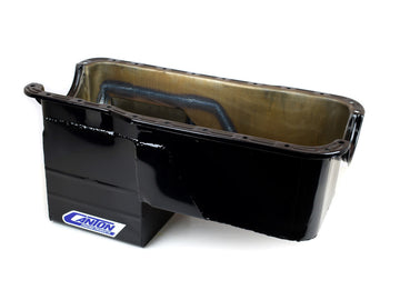 Canton Racing Products 16-674 351W Ford Rear Sump 4X4 Truck Oil Pan Black Powder Coat