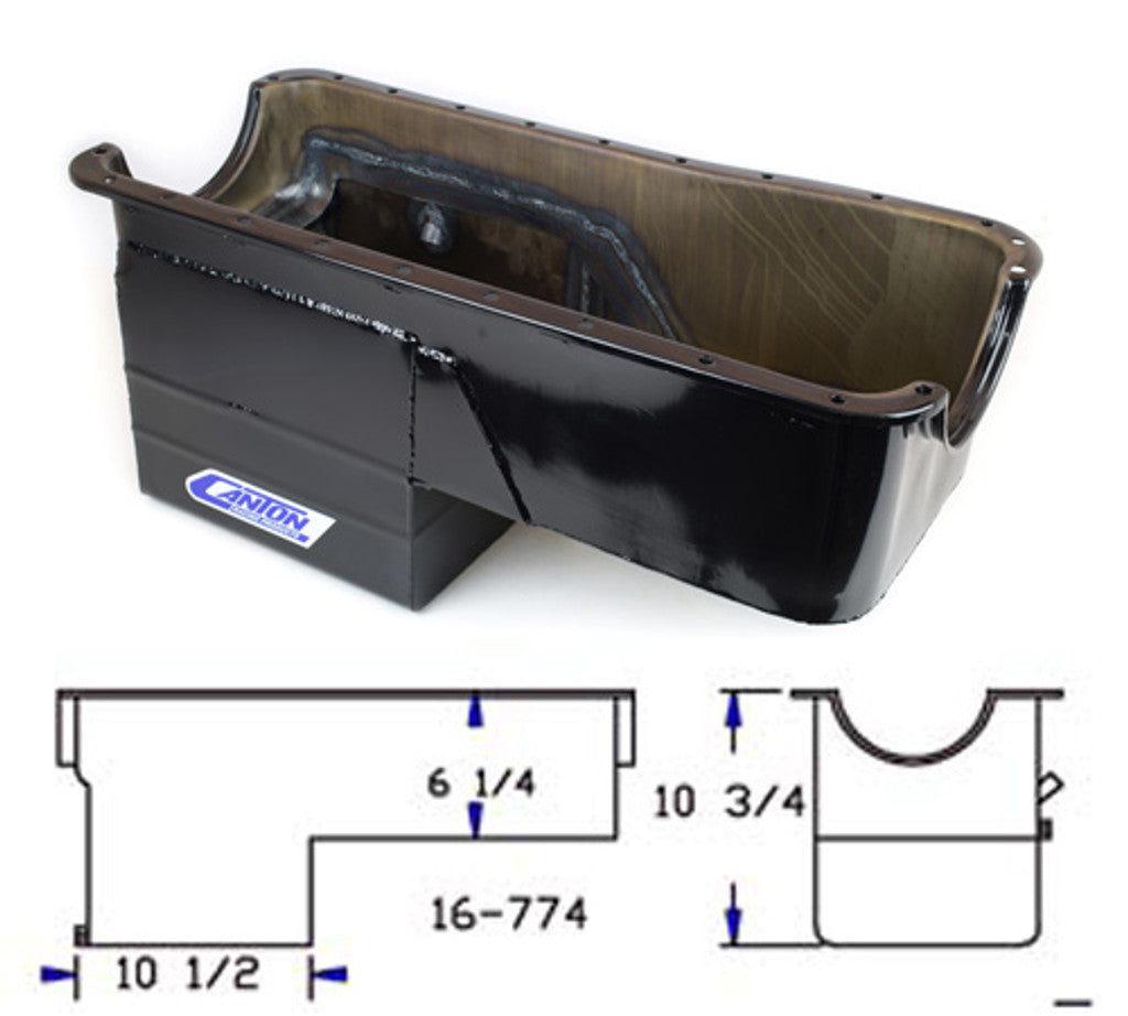 Canton Racing Products 16-774 For Big Block Ford 460 Rear Sump 4X4 Truck Oil Pan Canton
