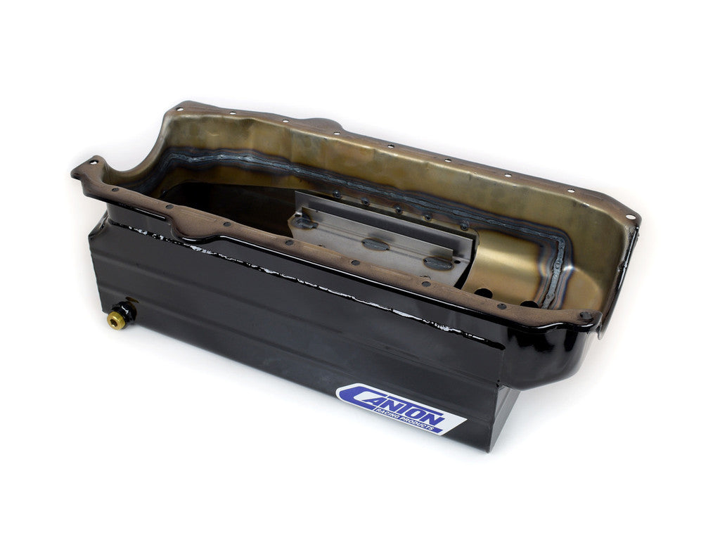 Canton Racing Products 18-100 Oil Pan Small Block Chevy Pre-1985 Full Length Sump Marine Oil Pan Afco Racing Products