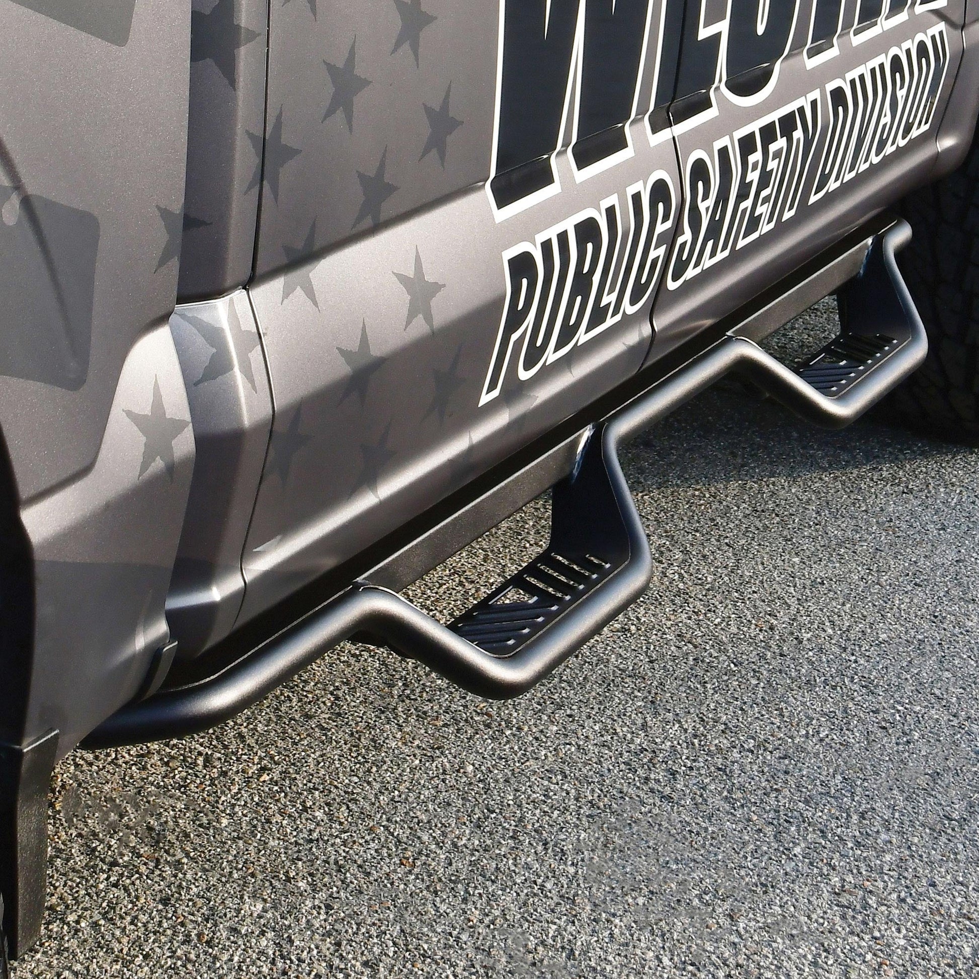 Westin 20-13945 Outlaw Drop Nerf Bars Textured Black Steel Westin