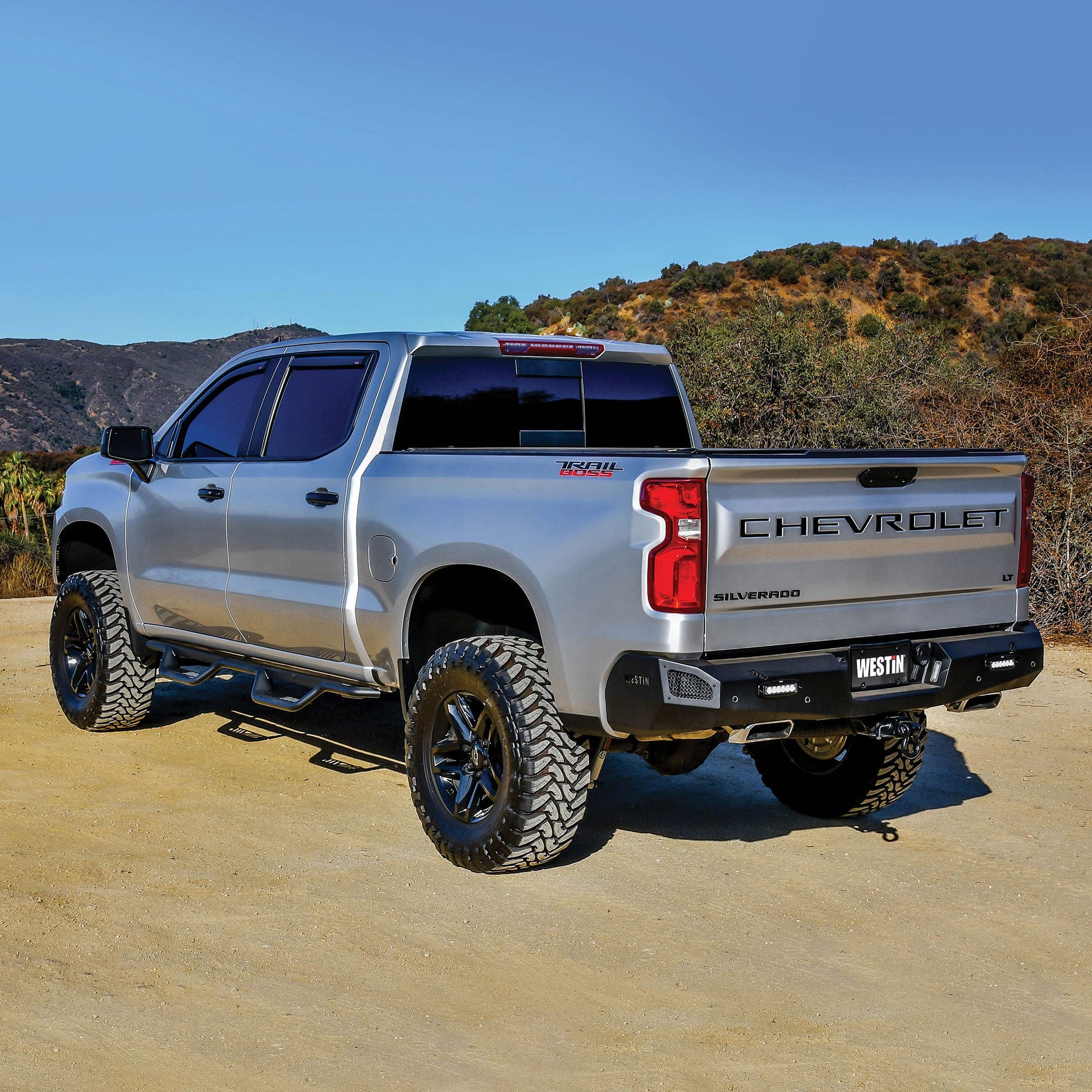 Westin 20-14135 Outlaw Drop Nerf Bars Textured Black Steel Westin