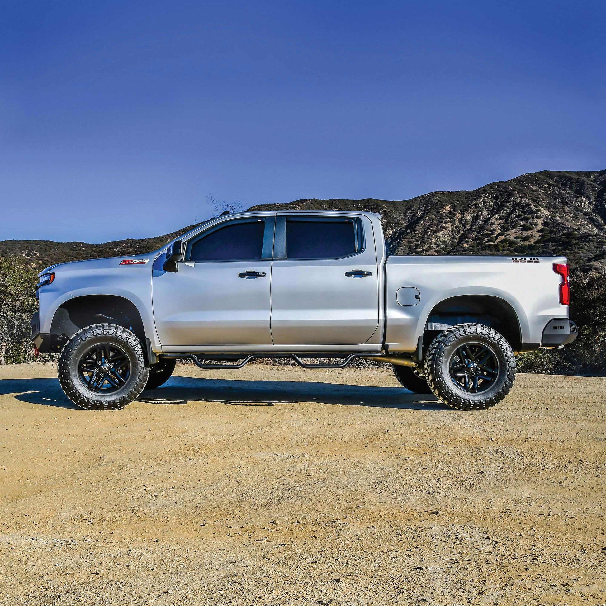 Westin 20-14135 Outlaw Drop Nerf Bars Textured Black Steel Westin
