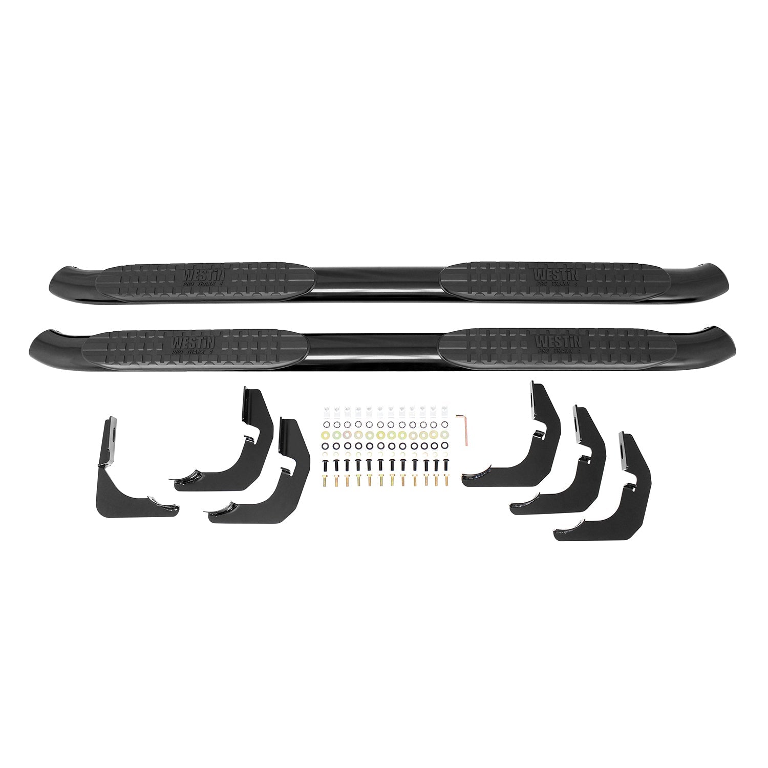 Westin 21-24015 PRO TRAXX 4 Oval Nerf Bars Black Steel Westin