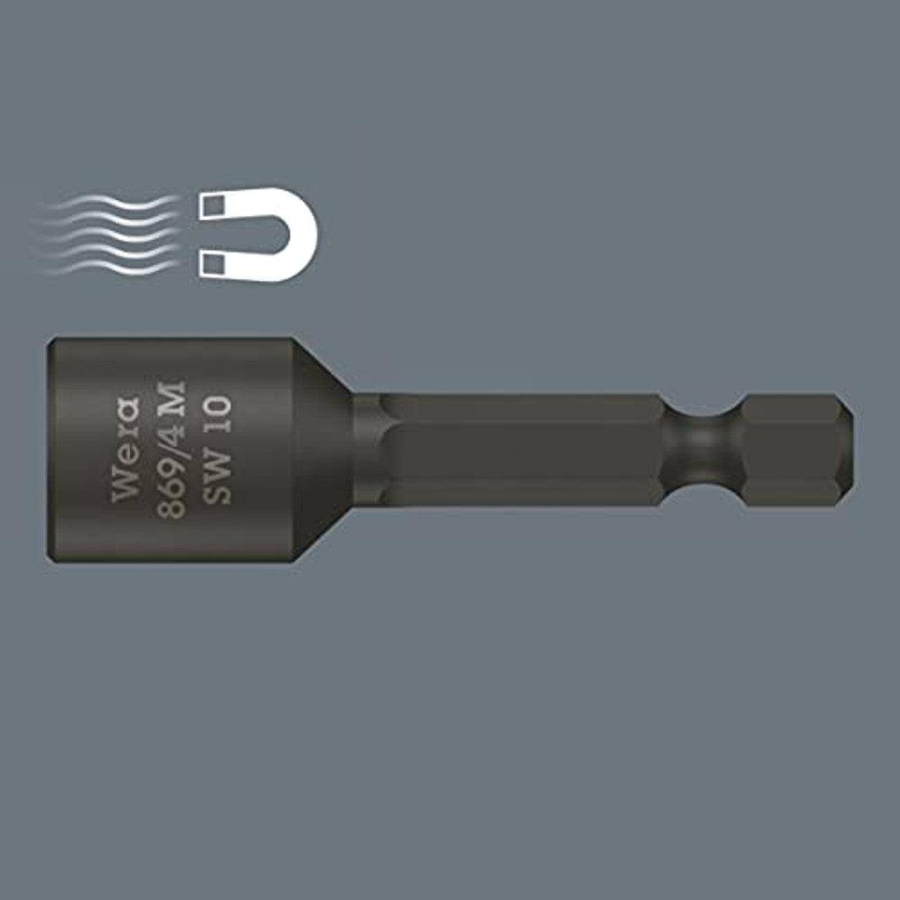 Wera 05073505001 869/4 M SB Nutsetters, Magnetic, 10 x 50 mm Wera