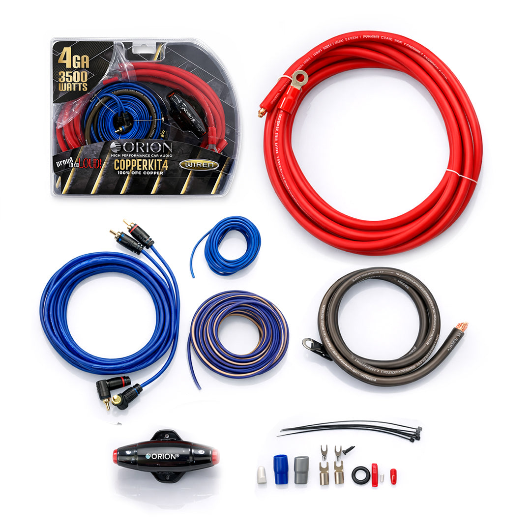 Orion COPPERKIT4 Orion 4-GAUGE 100% OXYGEN FREE COPPER (OFC) AMPLIFIER WIRING KIT I COPPERKIT4 Orion