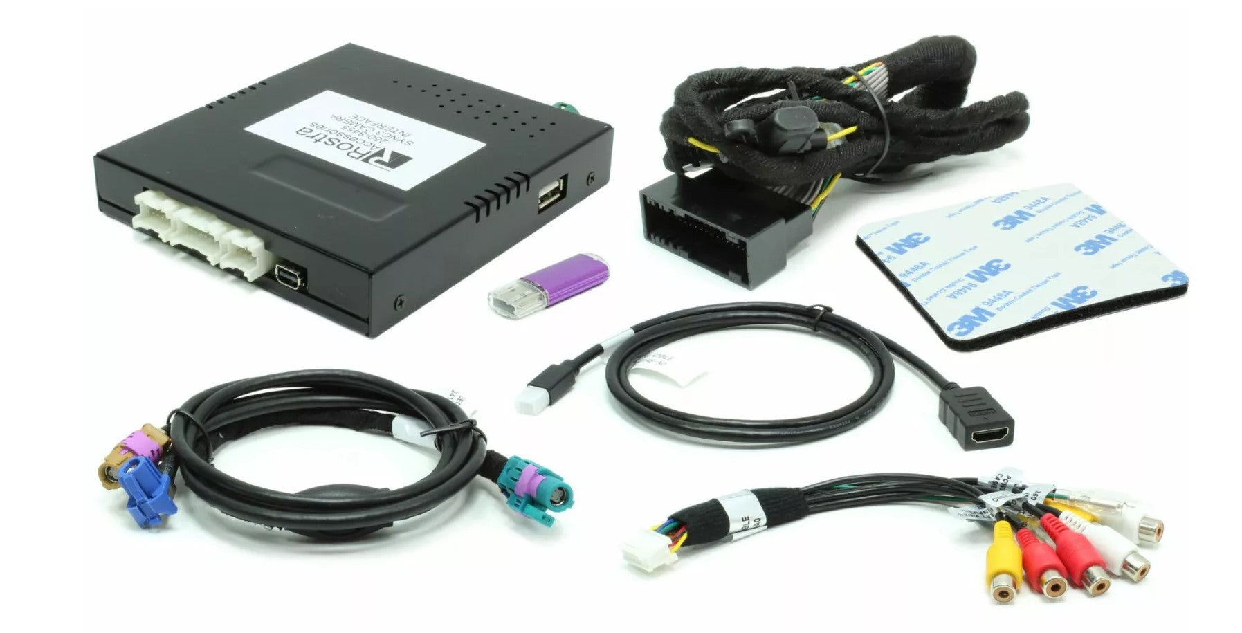 Rostra 250-8455 Multi-Camera Video Interface for 8" LCD Ford SYNC 3 Car Systems Rostra