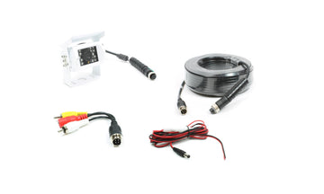 Rostra 250-8149-20M Hinge-Mount, white camera with 66' harness Rostra