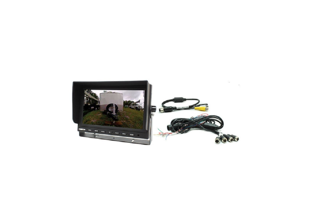 Rostra 250-8290 9" Monitor W/ 4 Video Inputs Split screen Capable Rostra