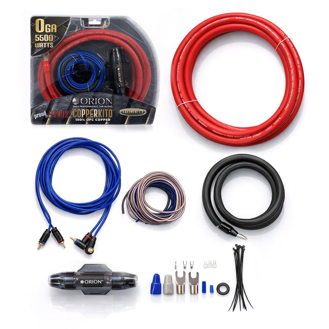 Orion COPPERKIT0 Orion 0-GAUGE 100% OXYGEN FREE COPPER (OFC) AMPLIFIER WIRING KIT I COPPERKIT0 Orion