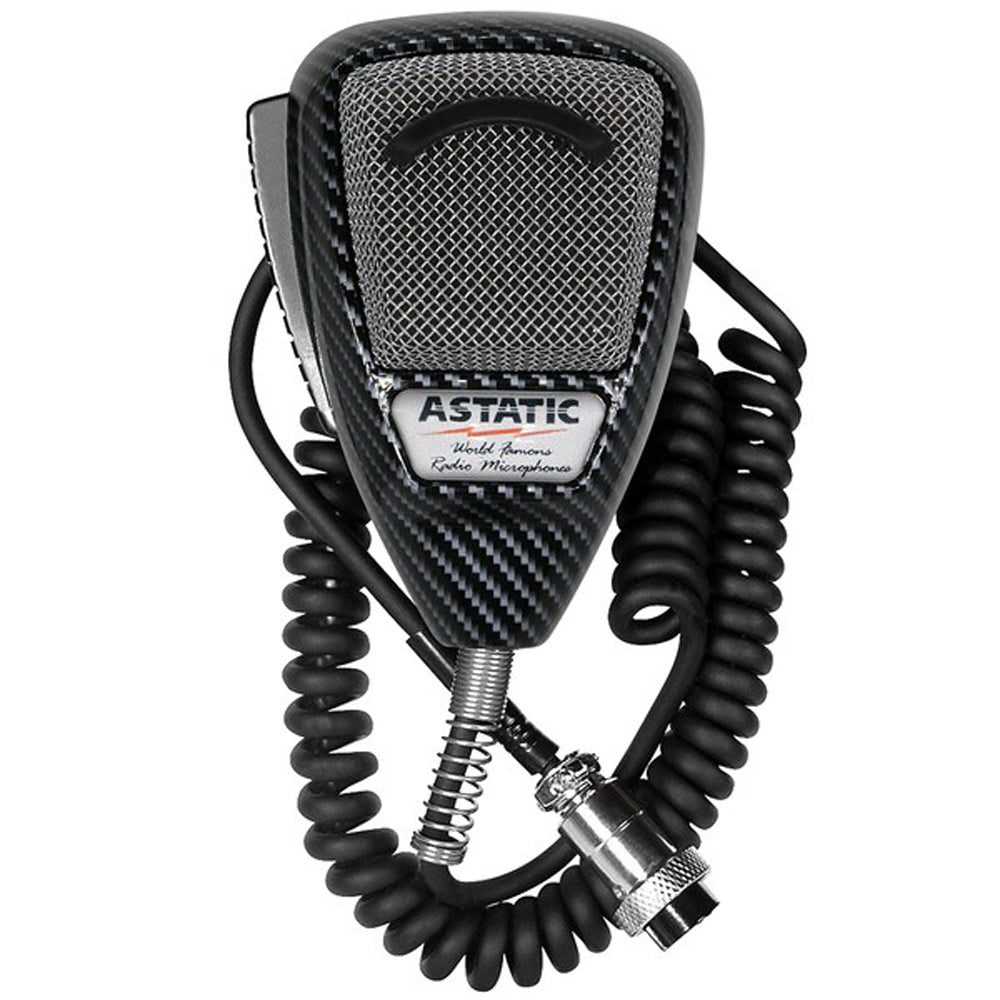 Astatic 302636LCF 4-Pin Carbon Fiber Finish CB Radio Microphone