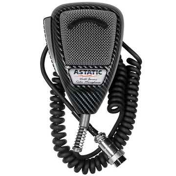 Astatic 302636LCF 4-Pin Carbon Fiber Finish CB Radio Microphone