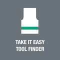 Wera 05004018001 8100 SA 8 Zyklop Metal Ratchet Set w/ Switch Lever, 1/4