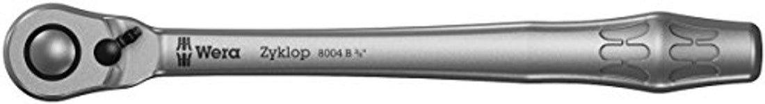 Wera 05004034001 8004 B Zyklop Metal Ratchet with Switch Lever and 3/8" Drive Wera