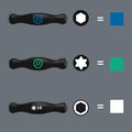 Wera 05023452001 467/7 TORX HF Set 1 Screwdriver Set T-Handle TORX Screwdrivers Wera