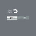 Wera 05073357001 Hexagon 899/4/1 SB Stainless Steel Sleeve, Universal Bit Holder Wera