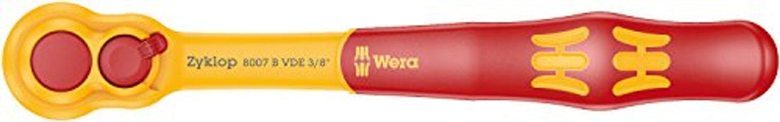 Wera 05004966001 8007 B VDE Zyklop Ratchet, Insulated, with Switch Lever Wera