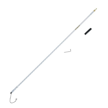 Wilson Antennas 305-485 CB Antenna Silver Load FGT Series 3'Fiberglass Whip Antenna, AM|FM Ready, White Wilson