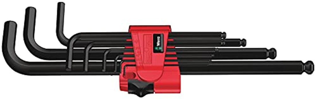 Wera 05073596001 Hex-Plus Hex Key Set 950 PKL/9 BM SB High Torque with Ball-end Wera