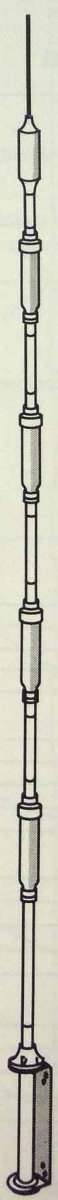 Hustler 6-BTV Vertical antenna, 10-80m, 24ft, 1kW Hustler
