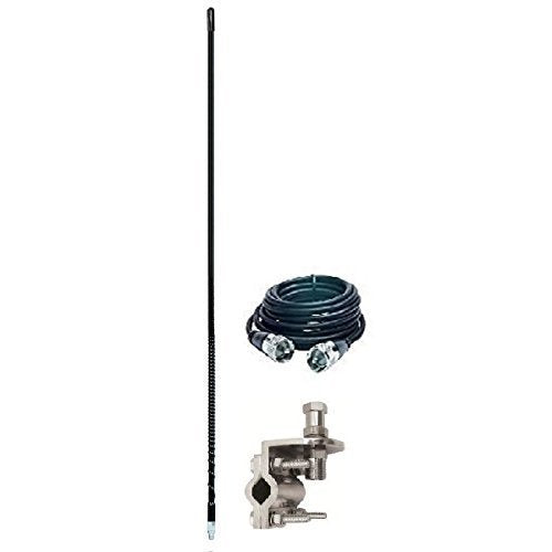 Aries 10813 3' Fiberglass Single Black Mirror Mount Kit ARIES