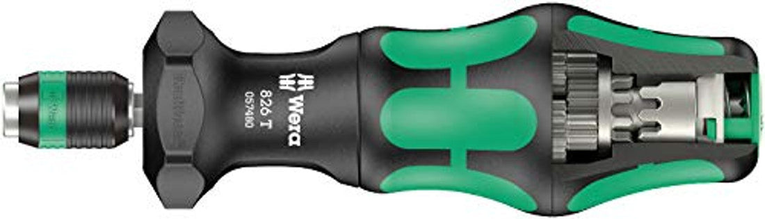 Wera 05057480001 826 T Kraftform Turbo bit-Holding Screwdriver Handle Wera