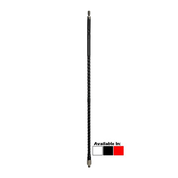 Procomm BTF4-R 4.25 ft. Tall Top Load 0.25 Wave Heavy Duty Tunable Tip Fiberglass CB Antenna Red Procomm